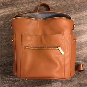 Brown diaper bag